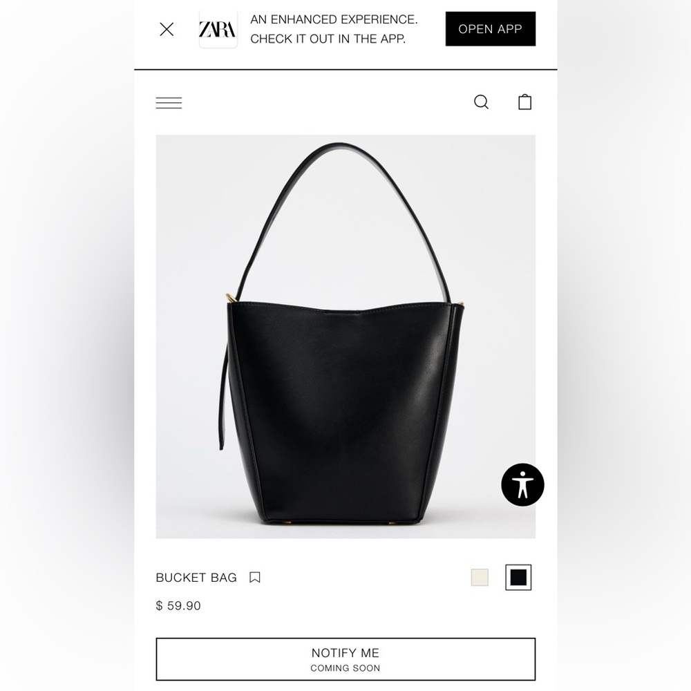 Zara Sold Out Bucket Bag